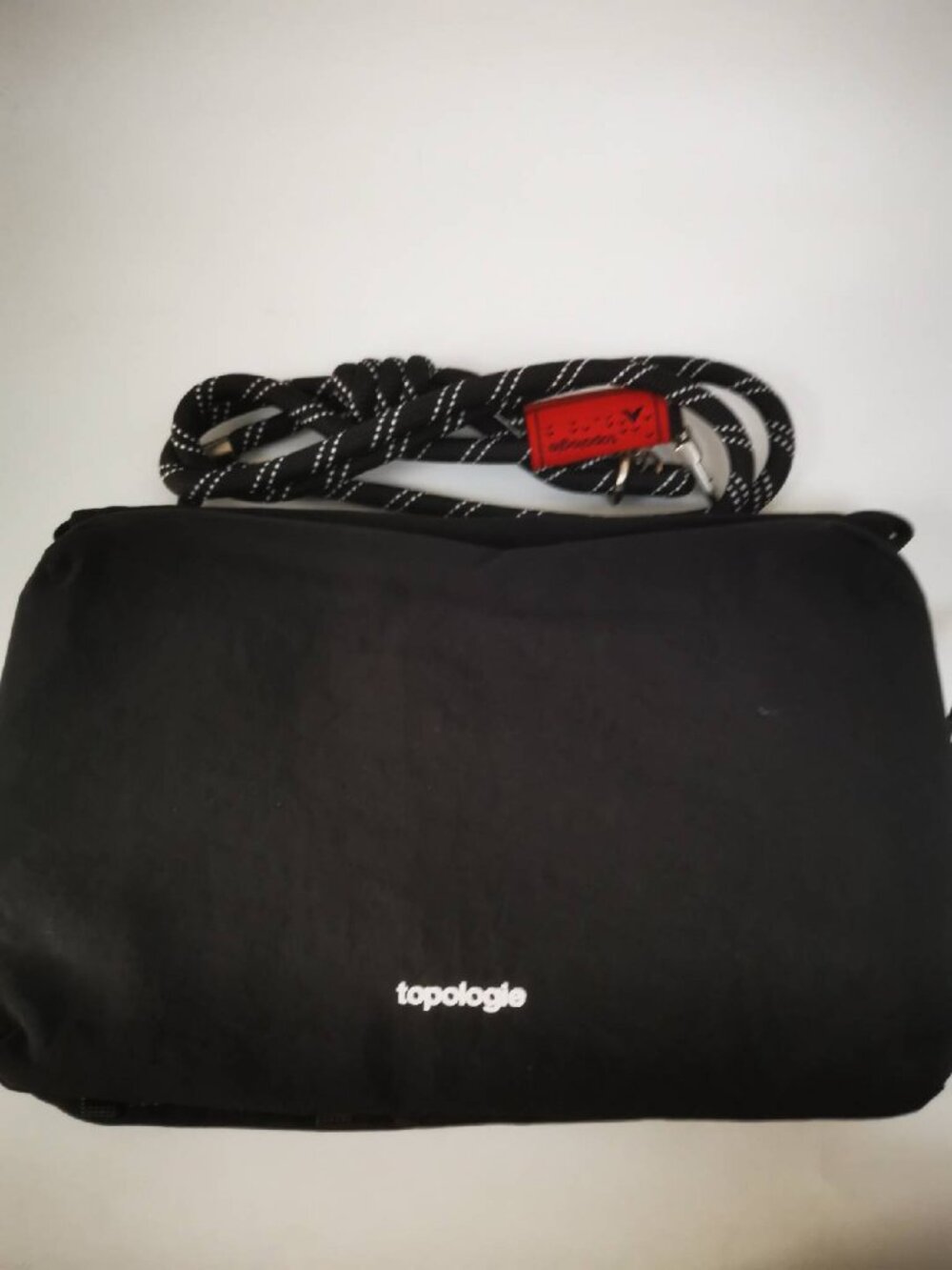 Pre-owned Topologie Black Crossbody Bag Unisex Handbag Sports Shoulder Bag